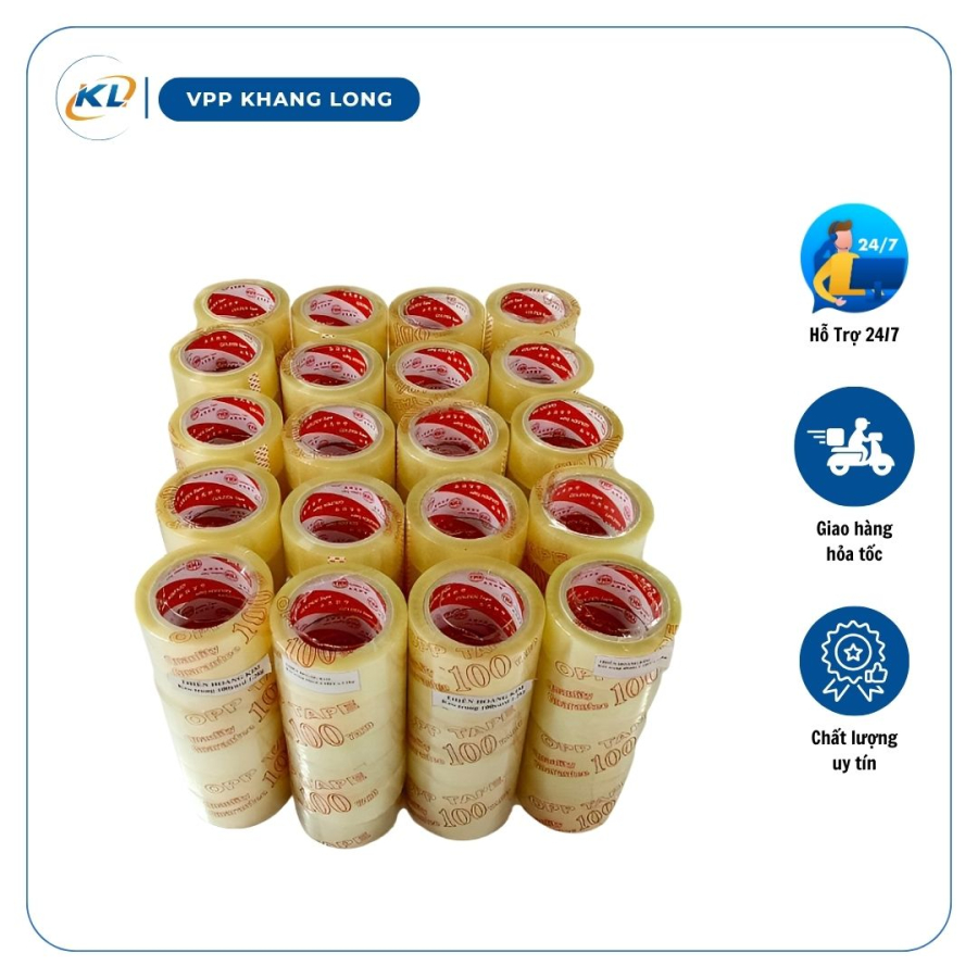 Băng keo OPP trong 48mm 80yard & 100yard